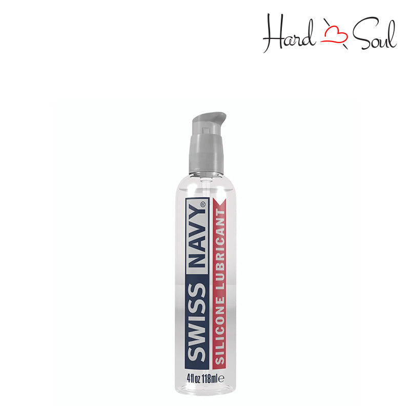 A 4oz bottle of Swiss Navy Silicone Lubricant - HardnSoul