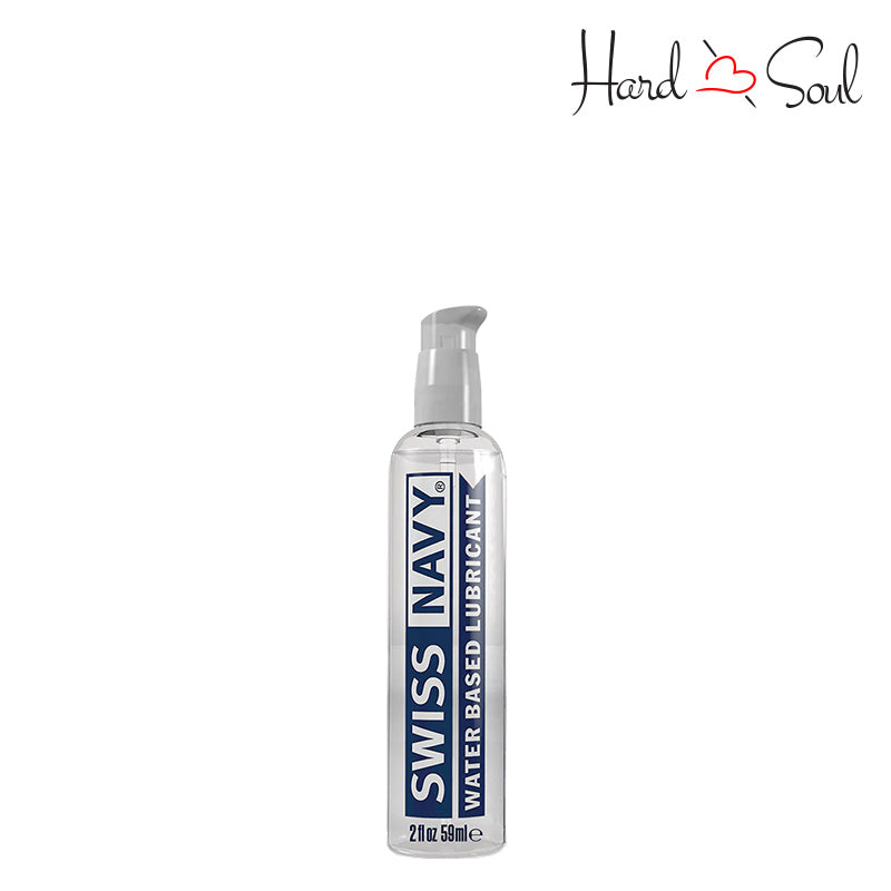A 2oz bottle of Swiss Navy Water Based Lubricant - HardnSoul
