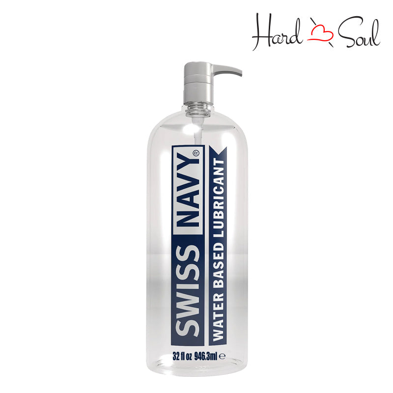 A 32oz bottle of Swiss Navy Water Based Lubricant - HardnSoul