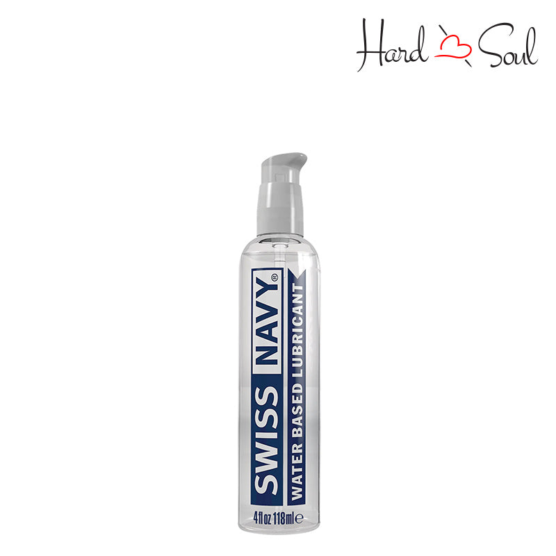 A 4oz bottle of Swiss Navy Water Based Lubricant - HardnSoul