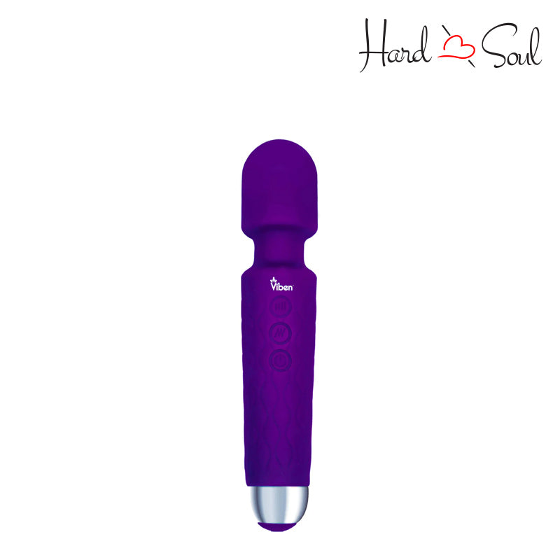 A Tempest Intense Wand Massager Violet with adjustment buttons - HardnSoul