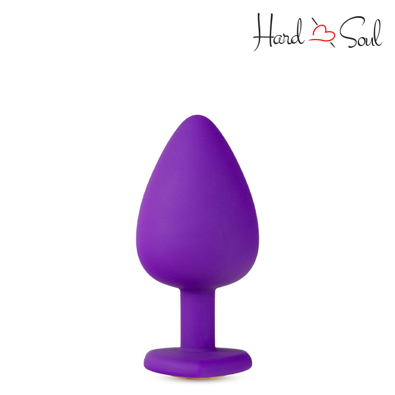 Temptasia Bling Purple Butt Plug Medium - HardnSoul