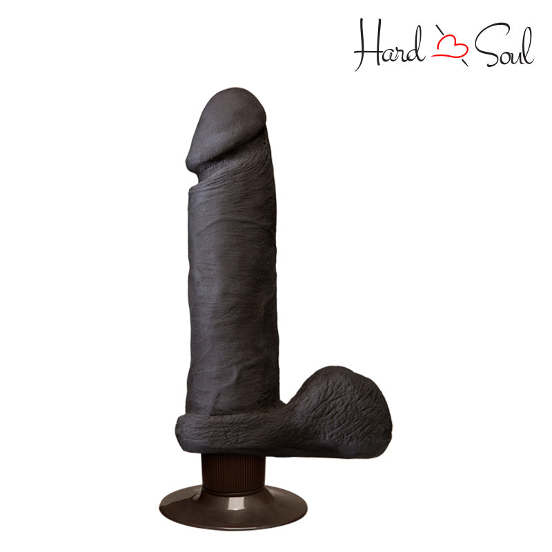 The Realistic Cock ULTRASKYN Vibe Dildo Chocolate 8" - HardnSoul