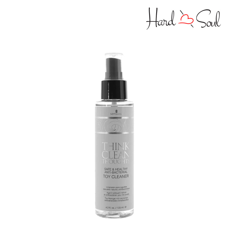A Bottle of Think Clean Thoughts Anti-Bacterial Toy Cleaner 4.2oz - HardnSoul