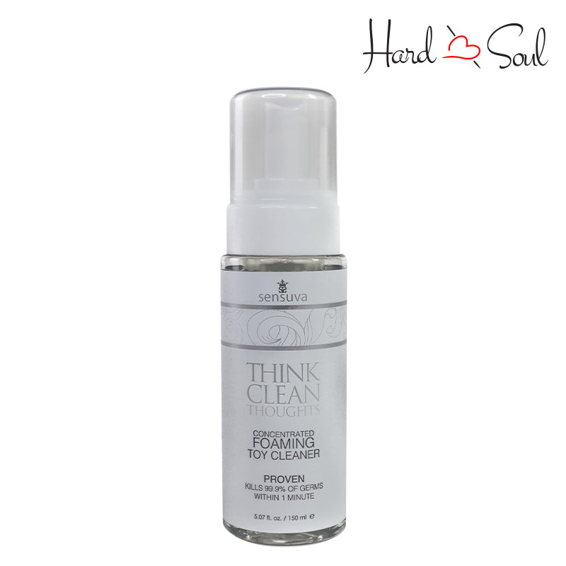 A Bottle of Think Clean Thoughts Foaming Toy Cleaner 5.07oz - HardnSoul