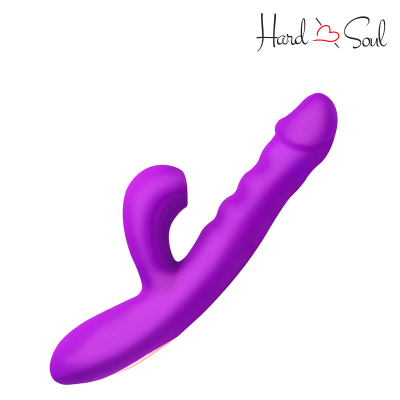 A Thrusting & Sucking Rabbit Vibrator Purple - HardnSoul