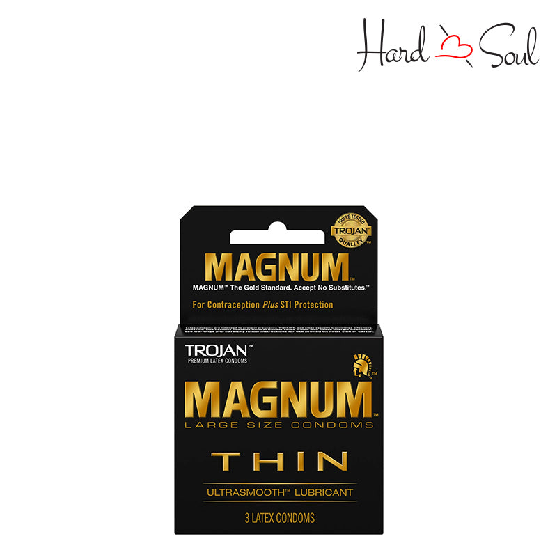 A Trojan Magnum Thin Condoms box - HardnSoul