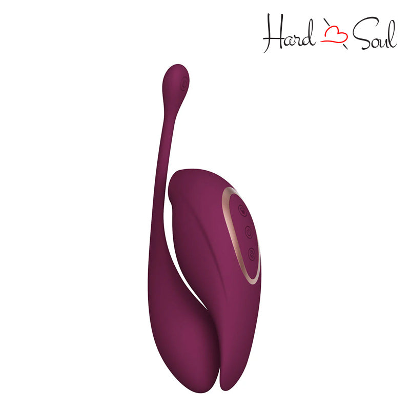 Twitch 2 Silicone Suction & Egg Vibrator Burgundy - HardnSoul