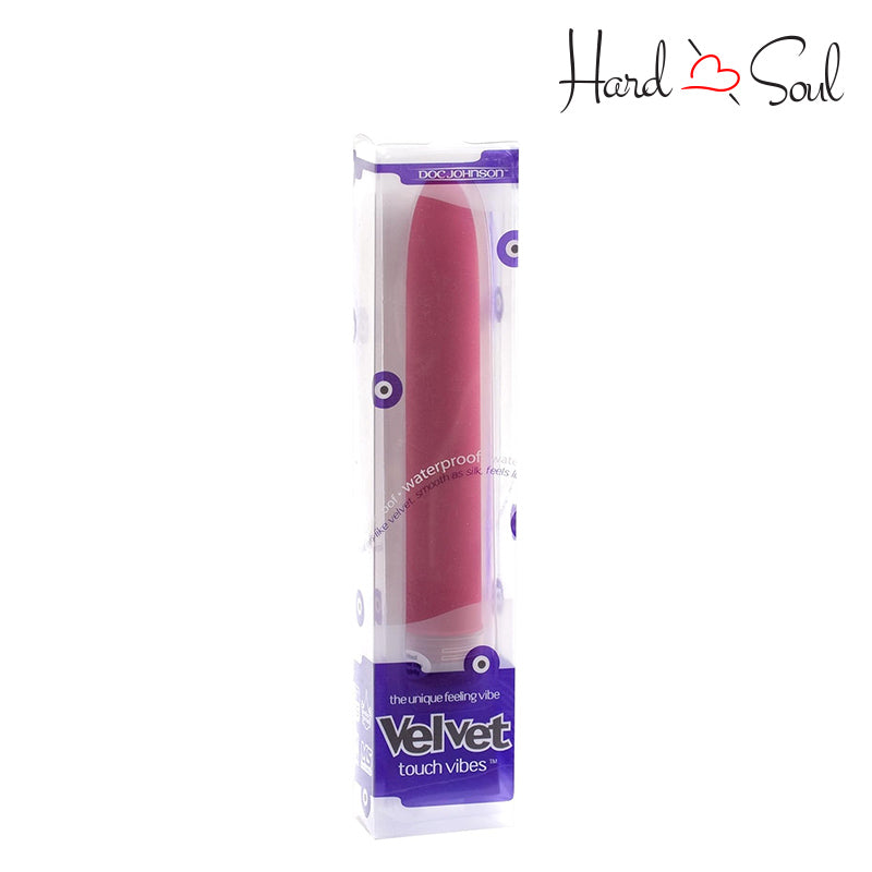 A Box of Velvet Touch Waterproof Vibrator Dusty Rose 7" - HardnSoul