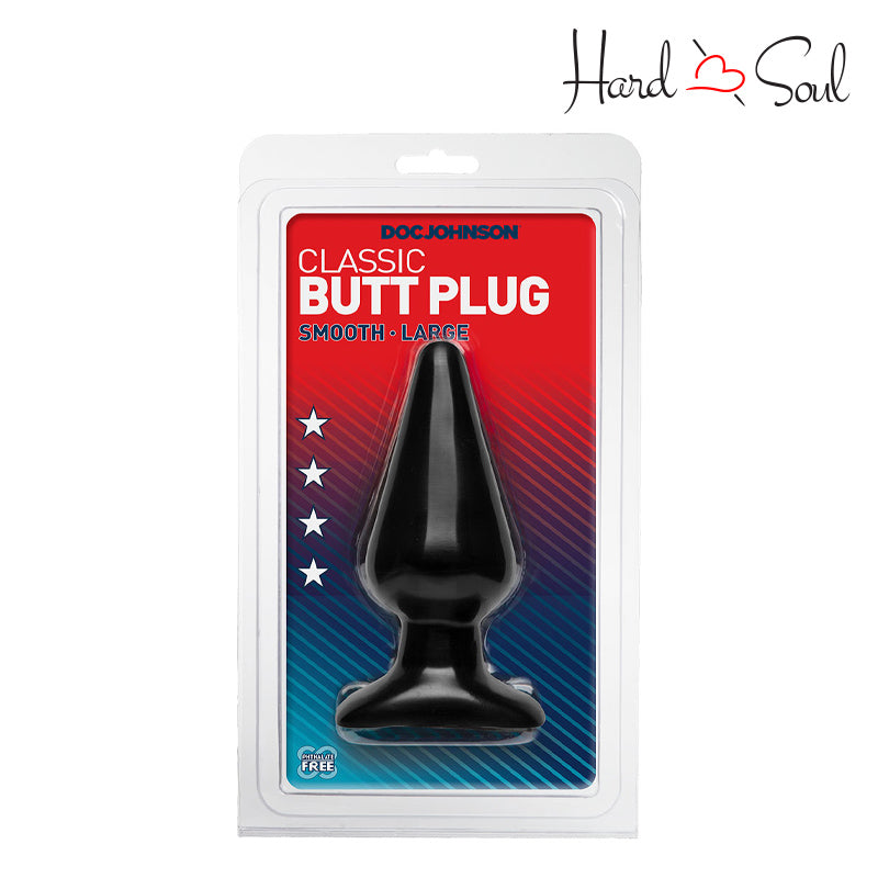 A Box of Classic Butt Plug Large Black - HardnSoul
