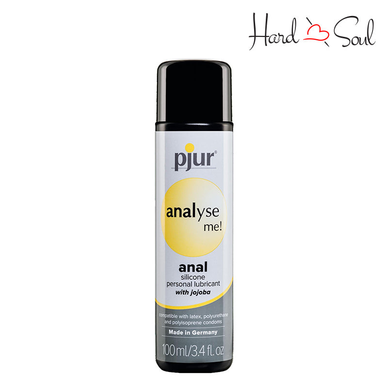 A 3.4oz bottle of pjur Analyse Me Anal Personal Silicone Lubricant - HardnSoul