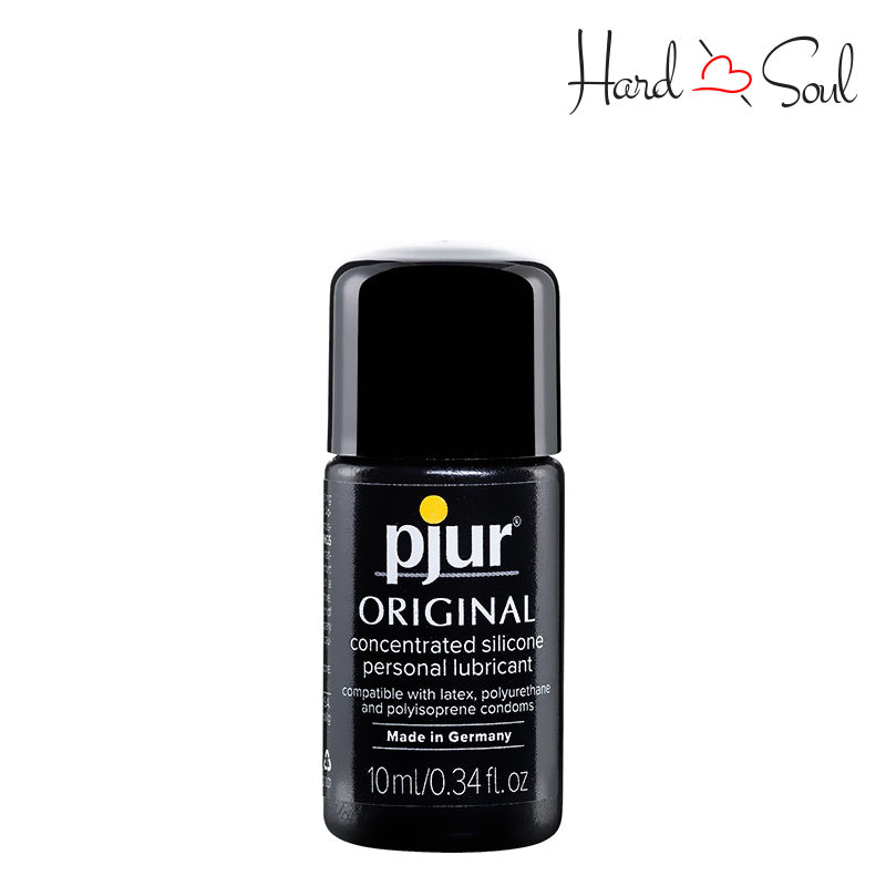 A .34oz bottle of pjur Original Concentrated Silicone Personal Lubricant - HardnSoul