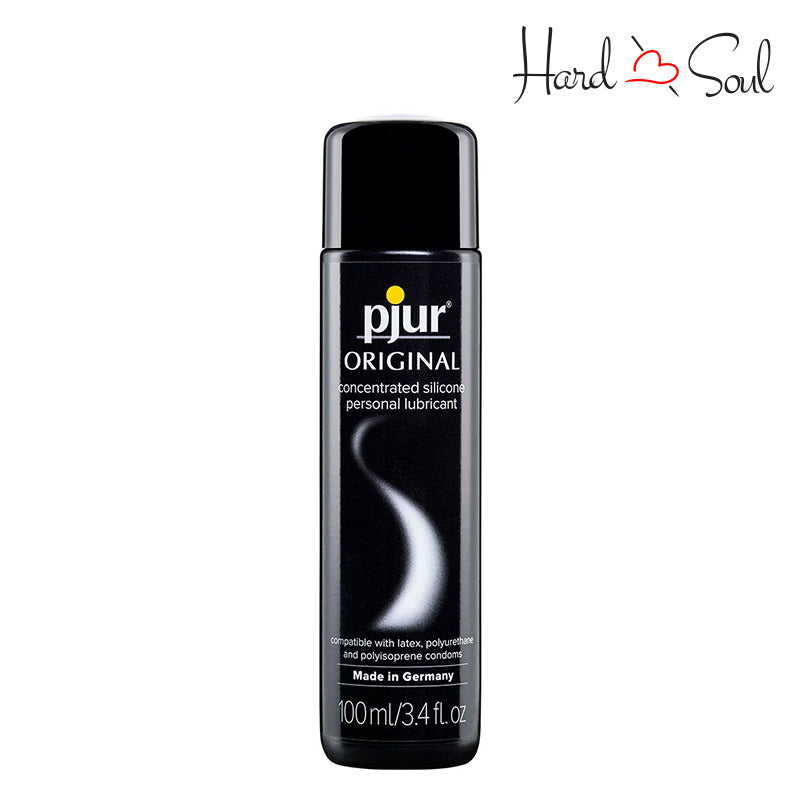 A 3.4oz bottle of pjur Original Concentrated Silicone Personal Lubricant - HardnSoul
