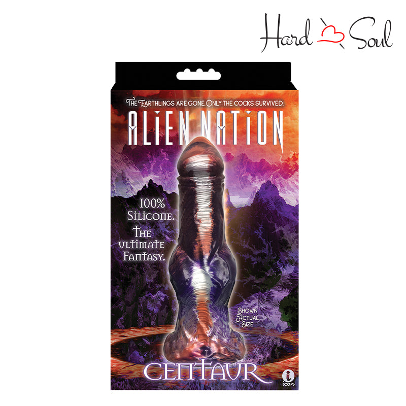 A Box of Alien Nation Centaur Silicone Creature Dildo - HardnSoul