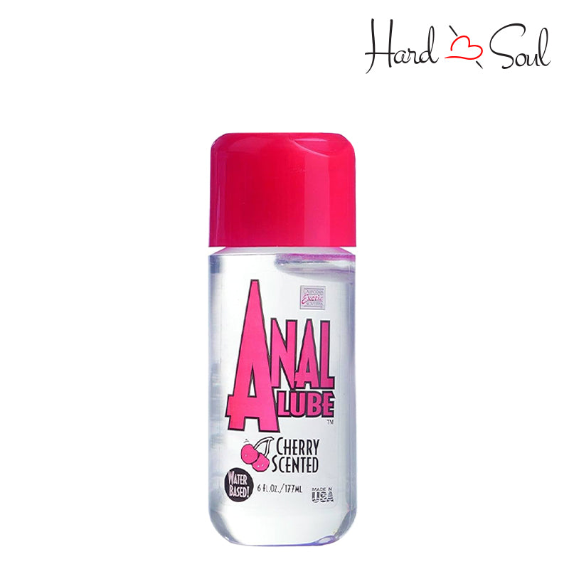 A Bottle of Anal Lube Cherry Scented 6oz - HardnSoul