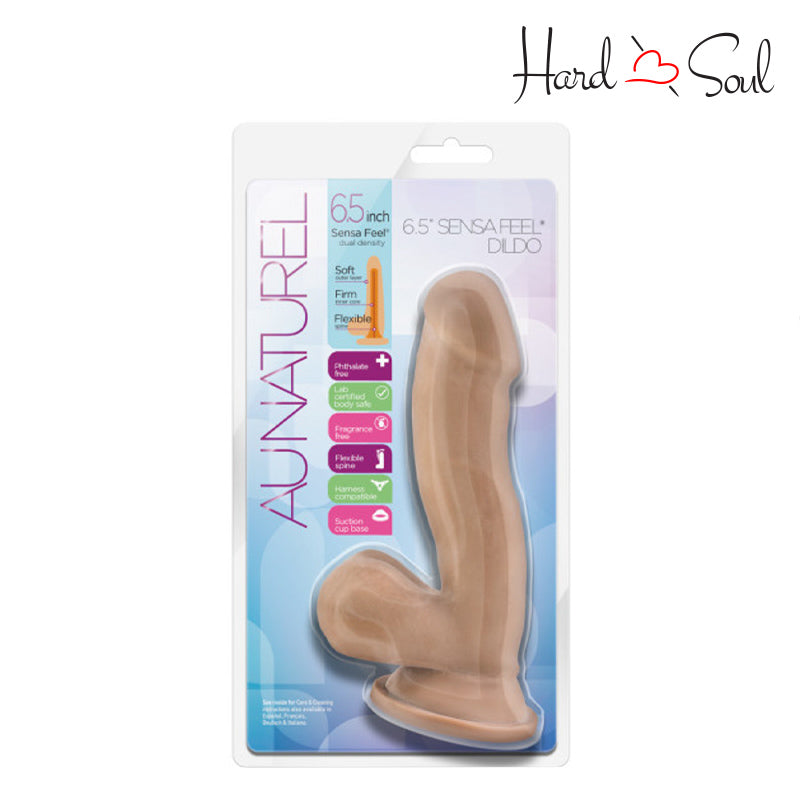 A Box of Au Naturel Sensa Feel Dildo Latin 6.5" - HardnSoul