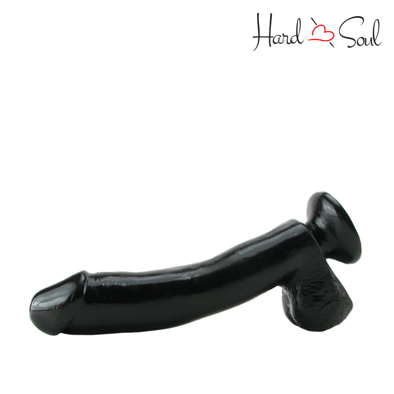 Side of Basix Black Dong with Suction Cup 10 - HardnSoul