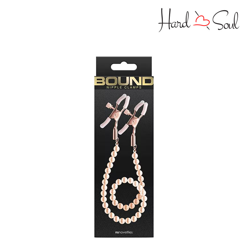 A Box of Bound Nipple Clamps DC1 Rose Gold - HardnSoul