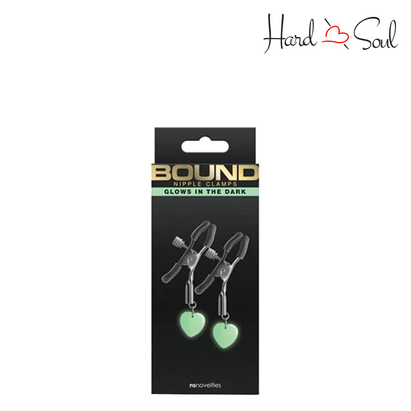 A Box of Bound Nipple Clamps G3 Glow In the Dark Gray - HardnSoul