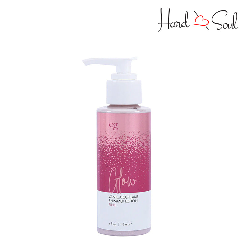 A Bottle of CG Glow Vanilla Cupcake Shimmer Lotion Pink - HardnSoul