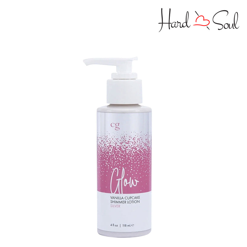 A Bottle of CG Glow Vanilla Cupcake Shimmer Lotion Silver - HardnSoul