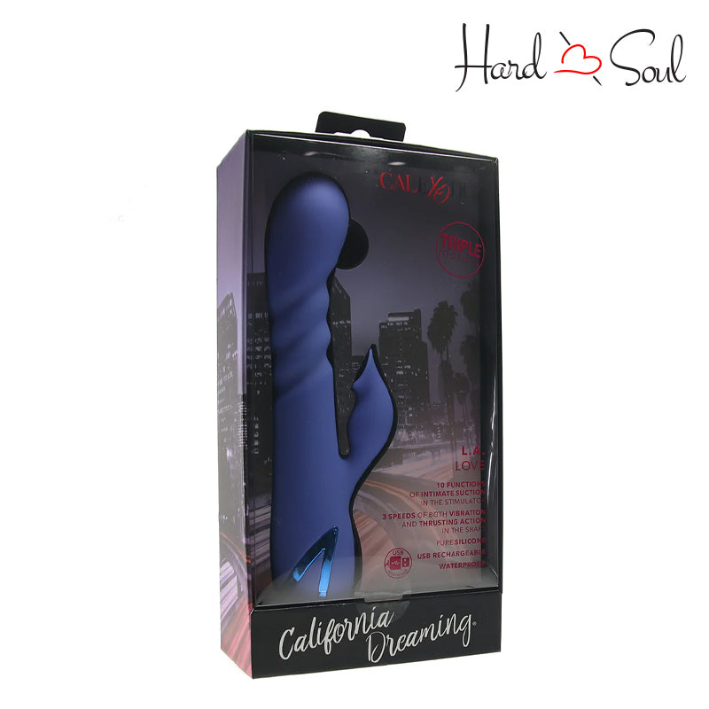 A Box of California Dreaming L.A. Love Vibrator Blue - HardnSoul