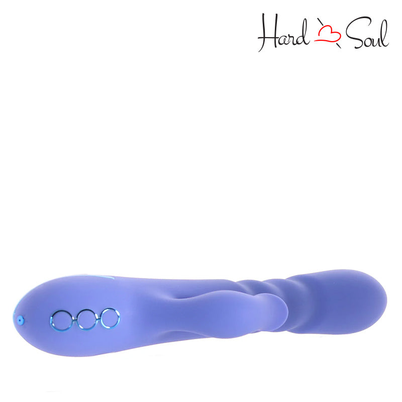 Bottom Side of California Dreaming L.A. Love Vibrator Blue with adjustment button - HardnSoul