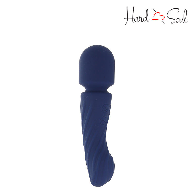 A Charisma Allure Rechargeable Silicone Massager Wand Blue - HardnSoul