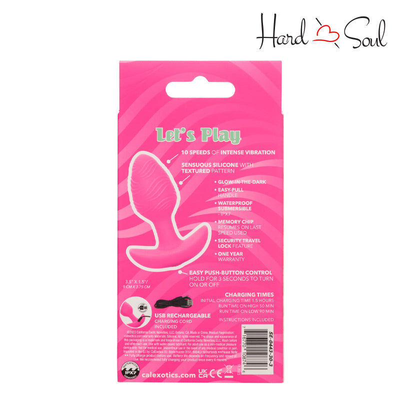 Cheeky Vibrating Glow-In-The-Dark Butt Plug Pink Cheeky Vibrating Glow-In-The-Dark Butt Plug Pink