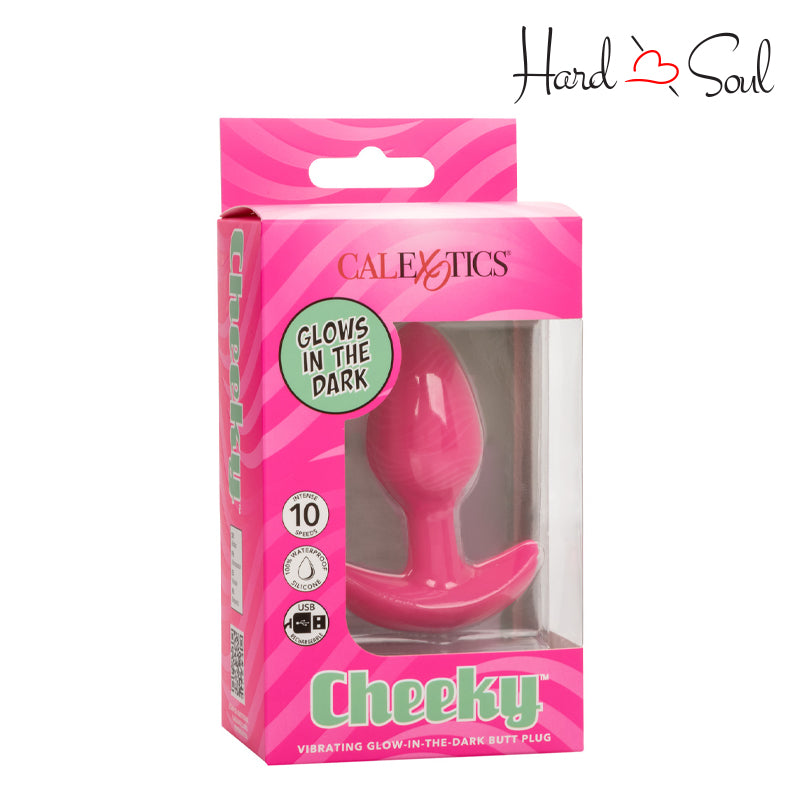 Cheeky Vibrating Glow-In-The-Dark Butt Plug Pink Cheeky Vibrating Glow-In-The-Dark Butt Plug Pink