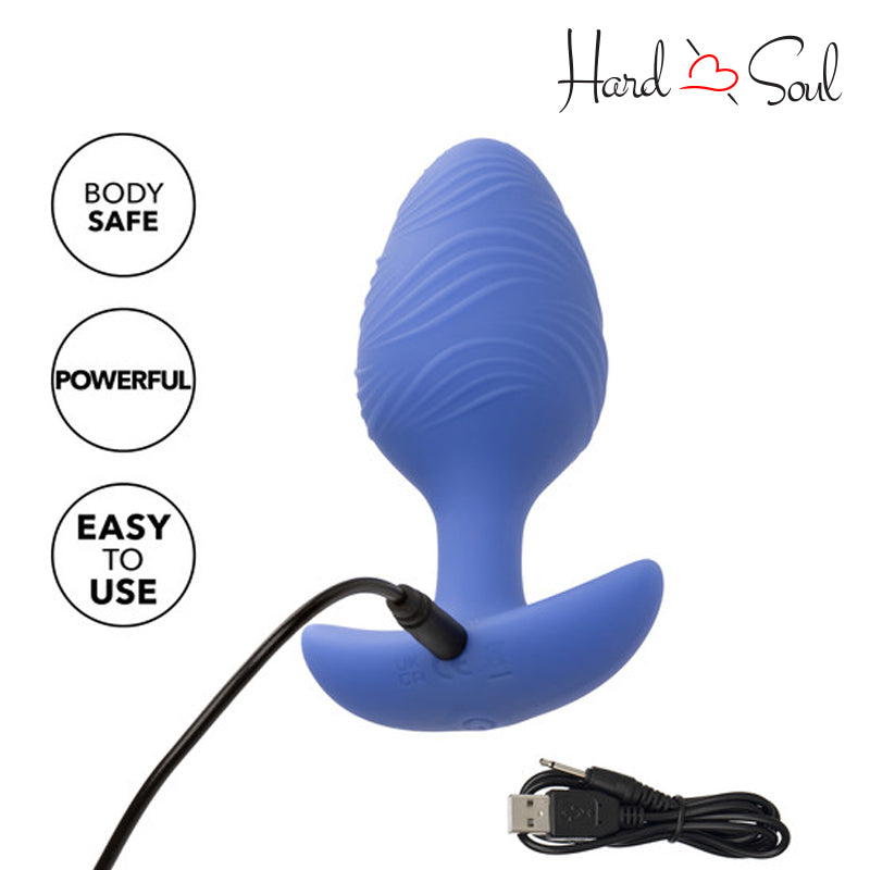 Cheeky Vibrating Glow-In-The-Dark Large Butt Plug Blue Cheeky Vibrating Glow-In-The-Dark Large Butt Plug Blue
