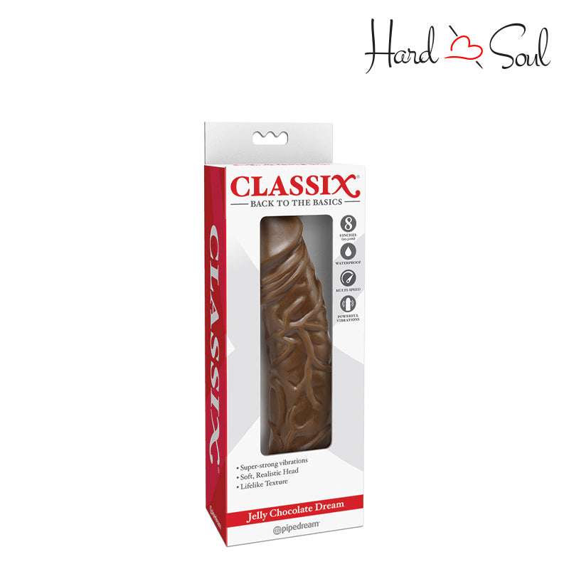 A box of Classix Jelly Chocolate Dream Vibrator - HardnSoul