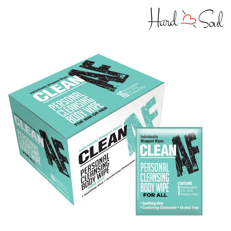 Clean AF Personal Cleansing Body Wipes - HardnSoul