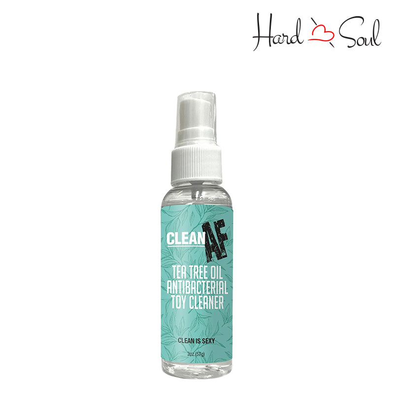 2oz bottle of Clean AF Sex Toy Cleaning Spray Tea Tree - HardnSoul