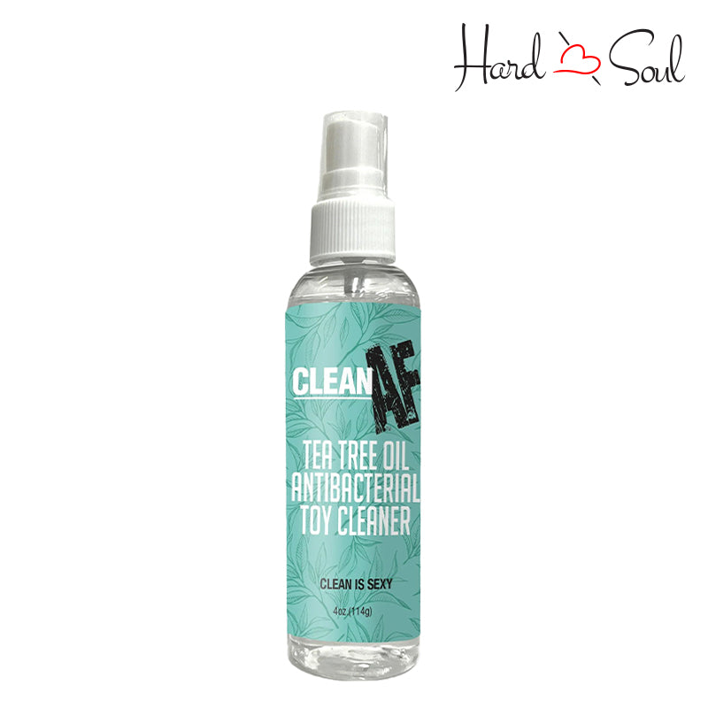 4oz bottle of Clean AF Sex Toy Cleaning Spray Tea Tree - HardnSoul