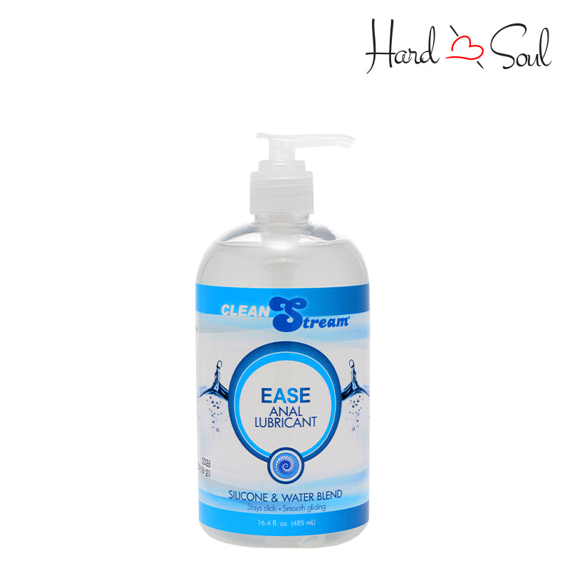 A Bottle of Clean Stream Ease Anal Hybrid Lubricant 16.4oz - HardnSoul