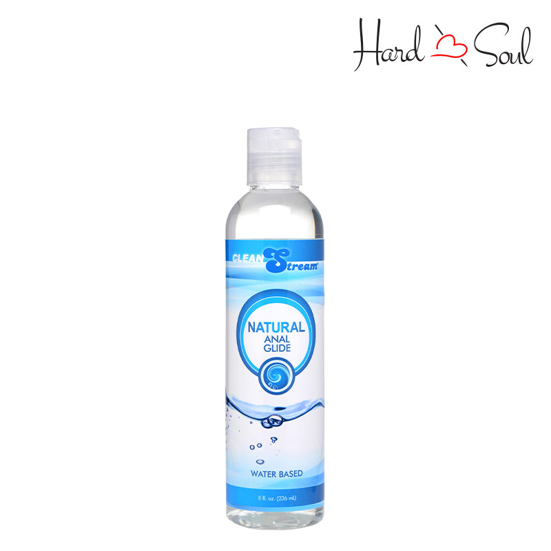 A Bottle of Clean Stream Natural Water Based Anal Lube 8oz - HardnSoul