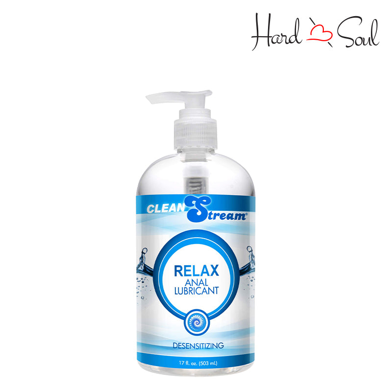 A Bottle of Clean Stream Relax Desensitizing Anal Lube 17oz - HardnSoul