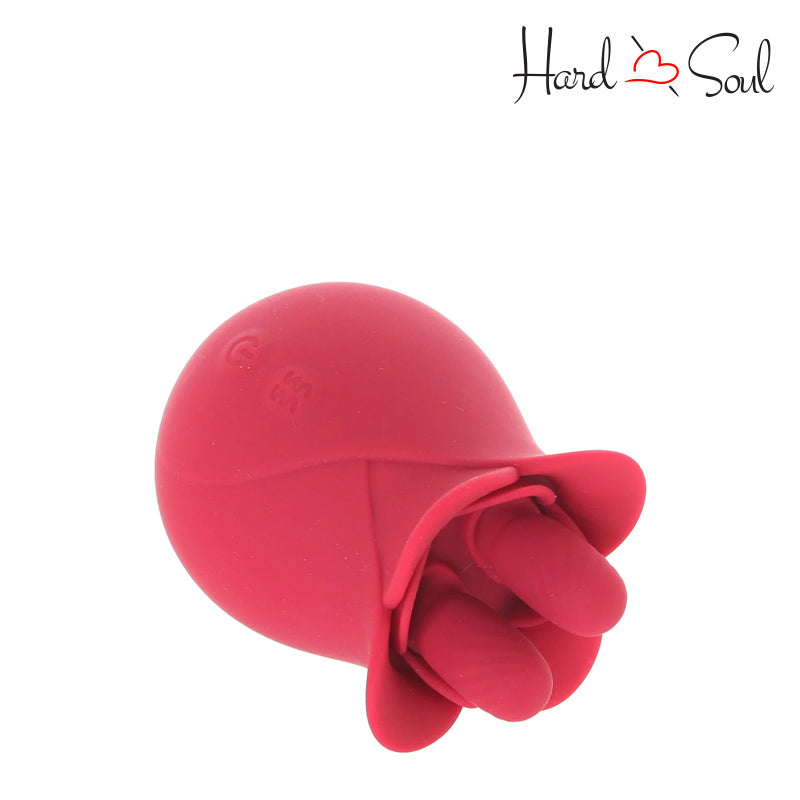 Side of Clit-Tastic Tulip Finger Massager Red - HardnSoul