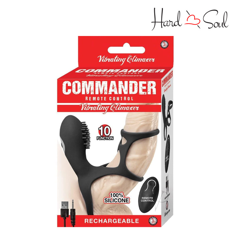 Commander Remote Control Vibrating Cock Cage Black Commander Remote Control Vibrating Cock Cage Black