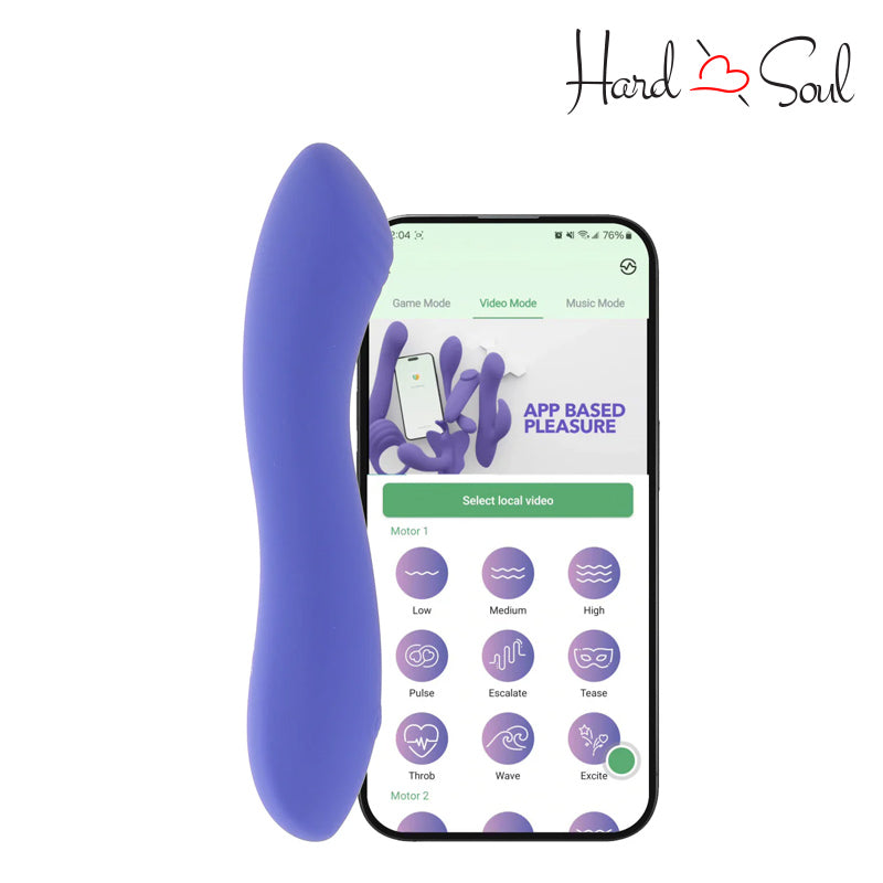 The phone application of CalExotics Connect App Controlled Contoured G - HardnSoul