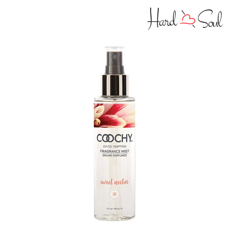 Front Side of a Bottle of Coochy Fragrance Body Mist Sweet Nectar 4oz - HardnSoul