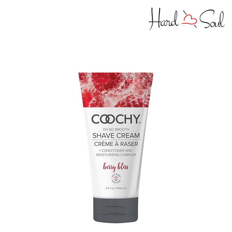 A Tube of Coochy Shave Cream Berry Bliss 3.4oz - HardnSoul