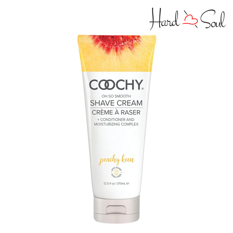 A Tube of Coochy Shave Cream Peachy Keen 12.5oz - HardnSoul