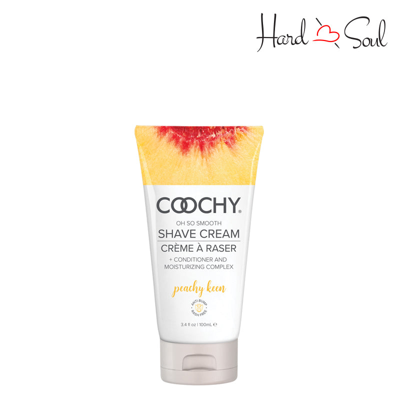 A Tube of Coochy Shave Cream Peachy Keen 3.4oz - HardnSoul