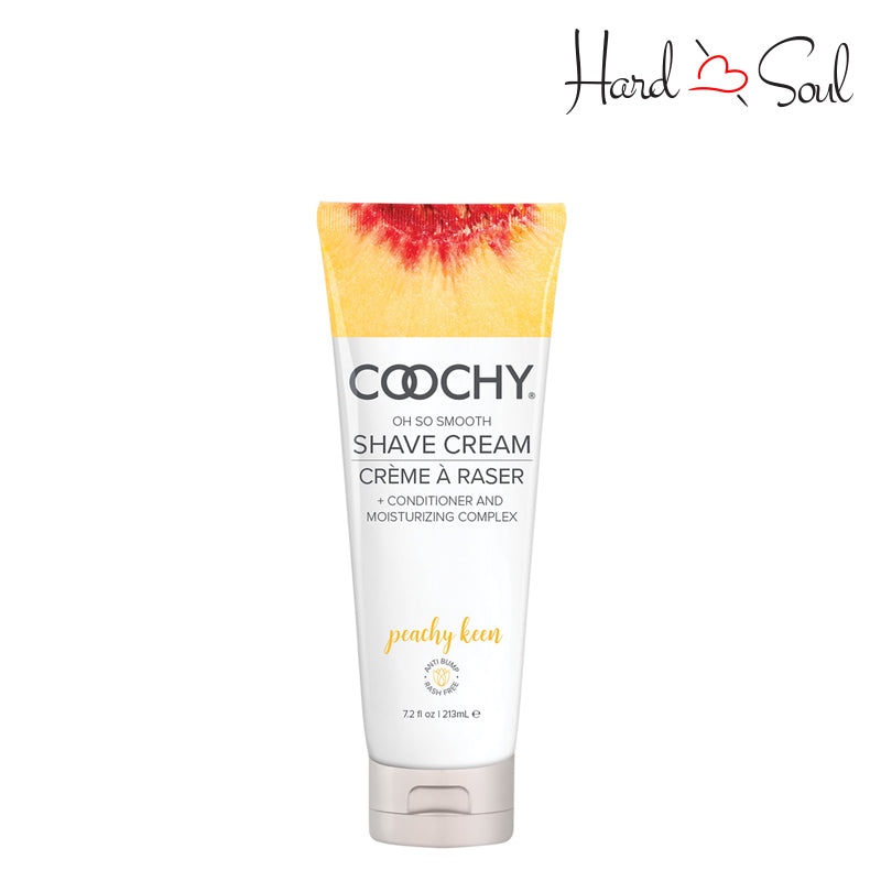 A Tube of Coochy Shave Cream Peachy Keen 7.2oz - HardnSoul