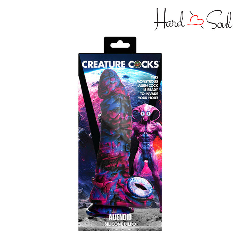 A Box of Creature Cocks Alienoid Silicone Dildo - HardnSoul