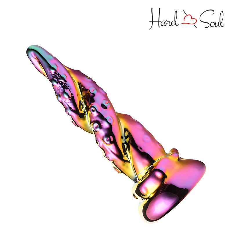 Side of Creature Cocks Enchantress Rainbow Glass Dildo - HardnSoul