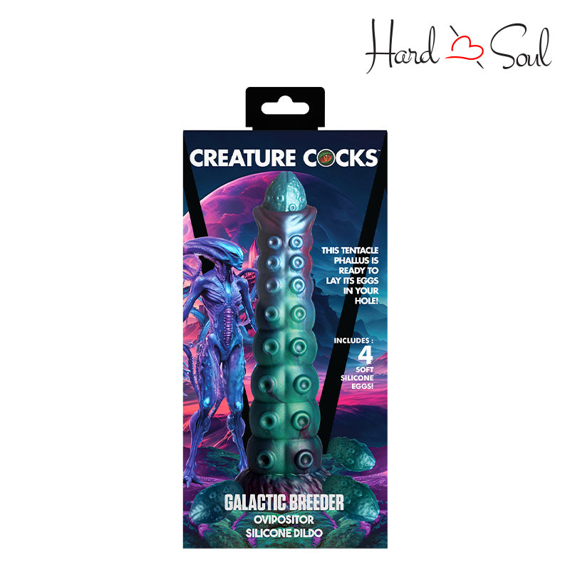 A Box of Creature Cocks Galactic Breeder Ovipositor Silicone Dildo - HardnSoul