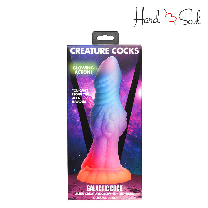 A Box of Creature Cocks Galactic Cock Silicone Dildo - HardnSoul